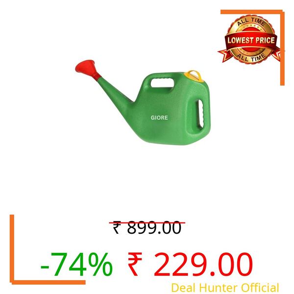 5 Litre Large Plant Watering Can for Garden|Plastic Green Water Can with Sprayer for Plants/Garden | Watering Hand Bottles for Garden | Water Spray Can