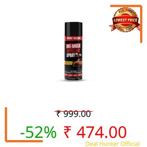 Home-Secure Rat-Shield Rat Repellent Spray for Cars 250ml | Chemical Free, Non-Toxic | Highly Effective, Long Lasting Protection | Protect Car & Bike Engine | Aerosol Rat Repellent Spray