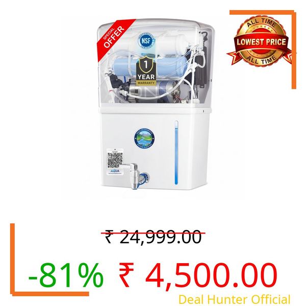 All India Group→Aqua Genuine New RO Domestic Water Purifier | 1 Year Warranty | 4in1 Copper Mineral Booster | RO+ UV+ HIGH TDS MEMBRANE+ TDS CONTROL | Best For All Type of Water Supply | 20 LPH