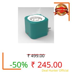 Shivansh Technology Electric Kapoor Dani Camphor Diffuser Burner for Home | Karpuram Bakhoor Oud Aroma Oil & Dhoop Machine | Essential Oil Diffuser & Fragrance Diffuser for Home (Teal Blue)