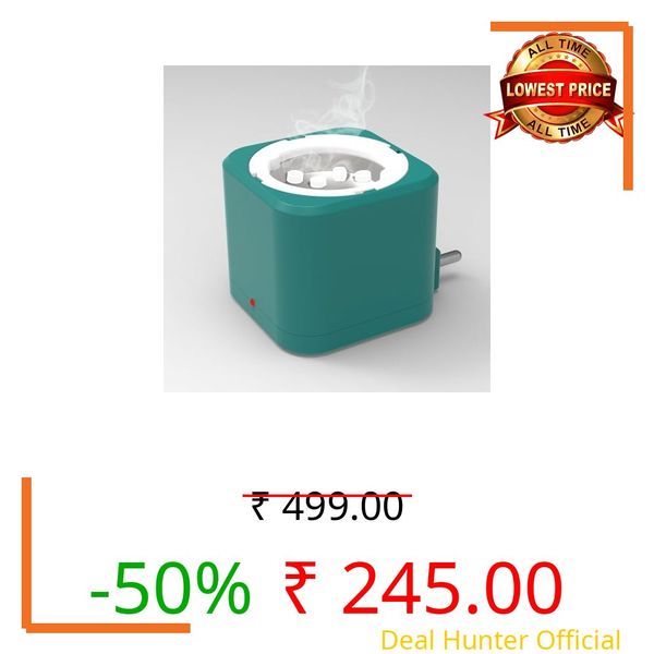 Shivansh Technology Electric Kapoor Dani Camphor Diffuser Burner for Home | Karpuram Bakhoor Oud Aroma Oil & Dhoop Machine | Essential Oil Diffuser & Fragrance Diffuser for Home (Teal Blue)