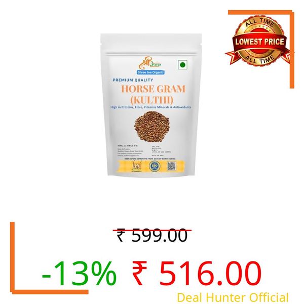 Shree Jee Organic Kulthi Dal (2kg) – Brown Horsegram | Kollu | Kurthi Dal | Hurali Kalu | Vulavalu | Kulthi Beans | Pulse | कुल्थी दाल