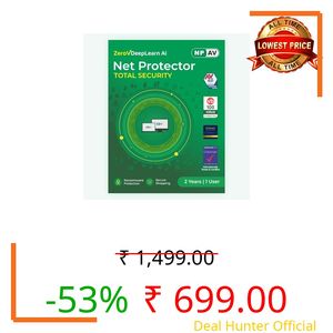 Net Protector Antivirus - Total Security 2026 | Windows PC/Laptop | 2 Year - 1 PC with ZeroVDeepLearn Ai (Email Delivery in 1 Hour - No CD)