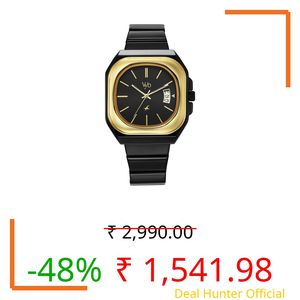 Fastrack Vyb Pioneer Quartz Analog Black Dial Black Stainless Steel Strap Watch for Men - FV30037KM01W