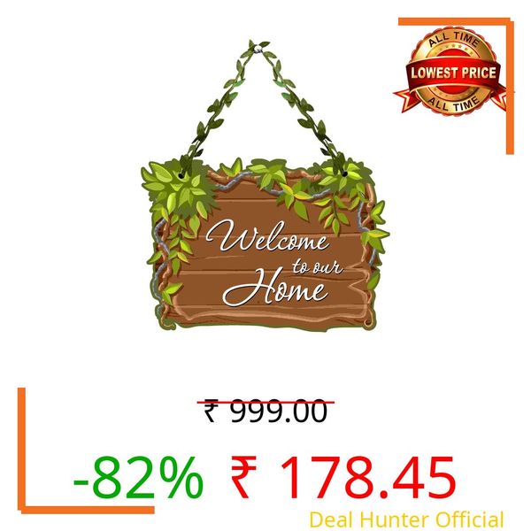 Day Dream Wooden Wall Decor Items | Welcom To Our Home Decor Items for Living Room | Wall Hangings Decoration for Living Room | Door Hanging| Home decorative items