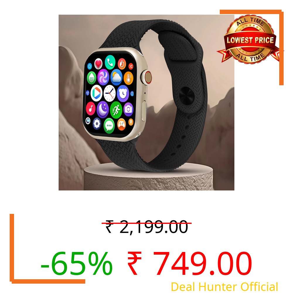 BfsTeckt Bluetooth Calling Smartwatch for Kids, Girls, Boys & Women | Heart Rate & Fitness Tracker Watch with Sports Modes, Sleep Monitor, 2 Strap (SERIES-10, Black)