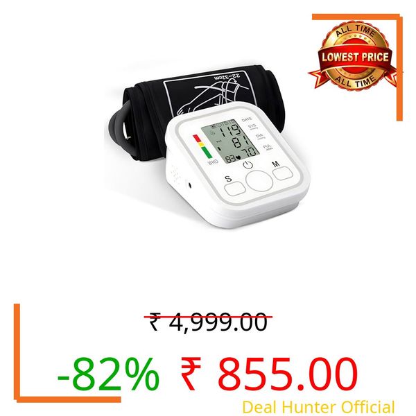 Blood Pressure Monitors, Upper Arm Large Cuff Blood Pressure Machine for Home Use, Universal Comfort Wide BP Cuff (22-32 cm), Basic Automatic Upper Arm Blood Pressure Monitor, Heart Rate Machines