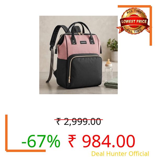 MAMMA Diaper Bag for Mothers for Travel, Baby Bag for Mother Travel, Hospital Bag for Delivery Women, Baby Diaper Bag for Mom, 12 Pockets Diaper Bags for Mothers with 9 Months Warranty