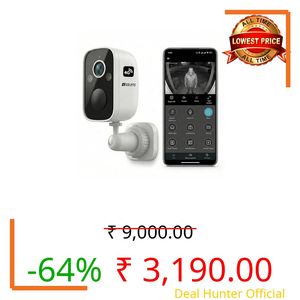 Golens WC08K 4G LTE 2K Security Camera Outdoor, 5000mAh Battery, AI Motion Detection, Color Night Vision, Two-Way Audio, Siren & Light Alarm, Waterproof