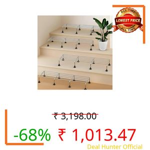 Pivalo Rectangular Plant Stand Stainless Steel Anti-Rust Gamla Support Indoor & Outdoor Plants and Flower Pot Holder for Home Garden Balcony Living Room Decor Use (Pack of 4)