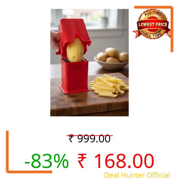 Ni French Fries Potato Cutter Machine | Stainless Steel Finger Chips Maker for Daily Kitchen Use