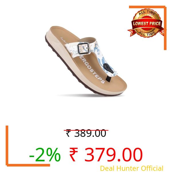 WALKAROO Women's Fashion Sandals with Open Toe, Soft Sole and Lightweight - WLP71224 - Blue Beige