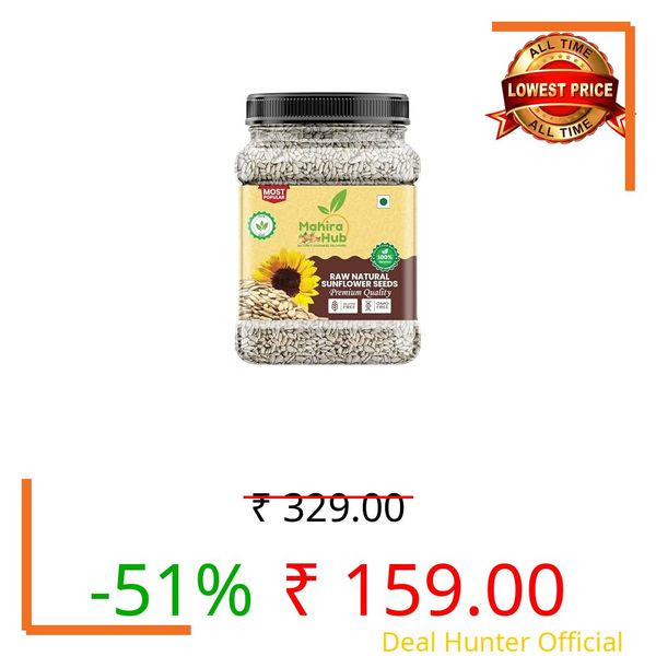 Sunflower Seeds 250g | Natural Sunflower Seeds | High Fiber Healthy Snack