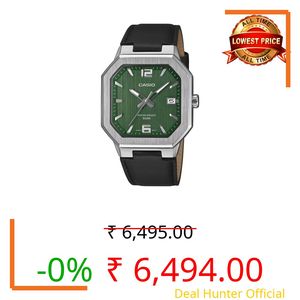 Casio Enticer Men MTP-B195L-3AVDF Analog Green Watch Men (A2528)