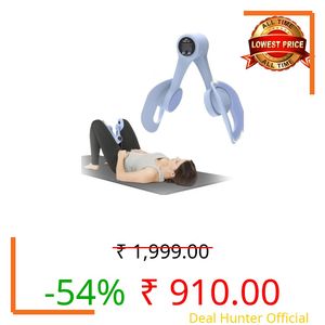 Kegel Exercise | Inner Thigh Exerciser | Pelvic Floor Muscle Workout Equipment | Thigh Workout Equipment | Hip and Pelvis Trainer Device for Home, Gym | Fitness Tool for Men & Women (LED)