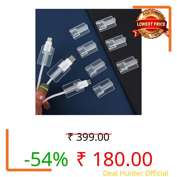 Cable Protector for Phone Type-C Charger, Cord Clip Biter, Data Cable Charging Cord Protector, Transparent, 5 Pieces