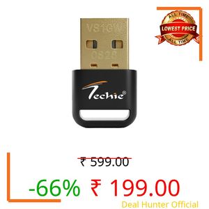 Techie USB Wi-Fi 150 Mbps Adapter, 2.4GHz, Compact Nano, Plug and Play for Windows, Linux, Mac, Desktops and Android TV Boxes, Black
