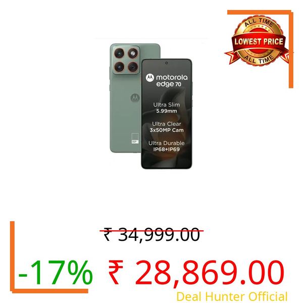 Motorola Edge 70 (Lily Pad, 8GB RAM, 256GB Storage)
