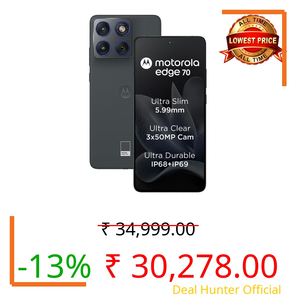 Motorola Edge 70 (Grey, 8GB RAM, 256GB Storage)