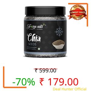 Natural Chia Seeds 500g – High Fiber & Protein Healthy Seeds for Weight Management | Suitable for Smoothies, Pudding, Baking & Salads