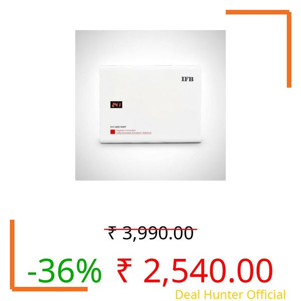 IFB IVS 1605 WMT Voltage Stabilizer 160–290V, 15A Voltage Stabilizer for Washing Machine Treadmill Microwave Home Appliances