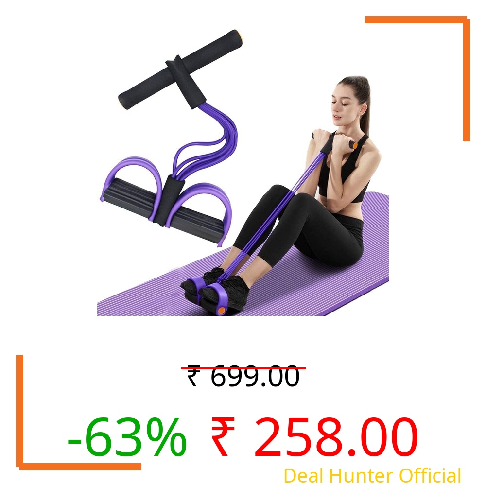 Marve Resistance Bands Set for Exercise, Stretching and Workout Toning Tube Kit with Foam Handles, Door Anchor, Ankle Strap and Carry Bag for Men, Women (Pull Reducer)