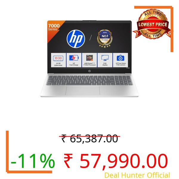 HP 15, AMD Ryzen 7 7730U (16GB DDR4, 512GB SSD) FHD, Anti-Glare, Micro-Edge, 15.6''/39.6cm, Win11, M365 Basic(1yr), Office Home24, Silver,1.59kg, FC0761AU, FHD Camera w/privacy shutter, Backlit Laptop