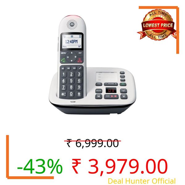 D5011+ Digital Cordless Phone with answering Machine Call Block and Volume Boost Cordless