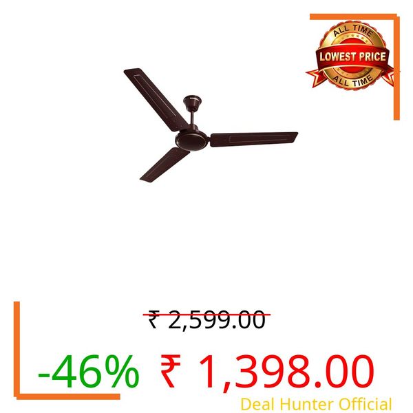 Crompton Surebreeze Sea Sapphira 1200 mm Ceiling Fan for Home | 2026 Model | BEE Star Rated | Energy Efficient | Superior Air Delivery | High Speed | 2 Year Brand Warranty | Lustre Brown