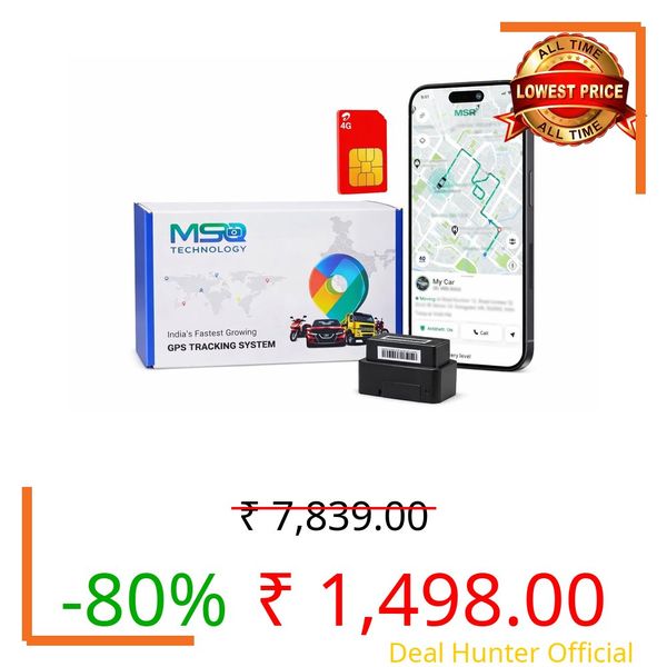 MSR-03 OBD Wireless Vehicle GPS Tracker for Car & Truck | Live Location Tracking, Anti-Theft Alerts, App-Based Monitoring (Android & iOS) | Easy Installation