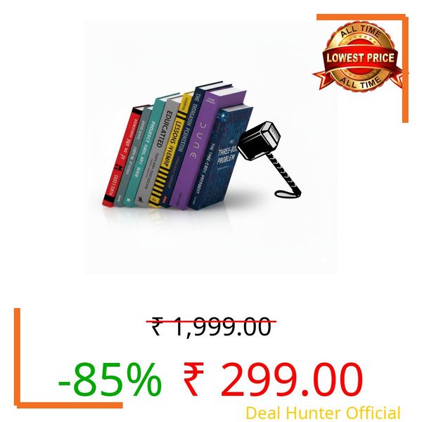 Metawood Superhero Book Ends | Illusion Metal Bookends for Desk | Book Holder for Home Decorative - Gift for Book Lovers and Home Décor | Desk Accessories for Study Room (Thor)