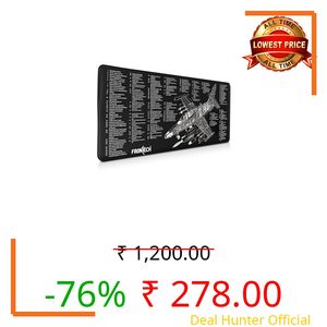 FRONTECH Extended Gaming Mouse Pad (900 x 400 mm) – Premium Desk Mat with Anti-Slip Rubber Bas | Water-Resistant Surface | Stitched Edges & Ultra-Smooth Control for Gaming & Office (MSP-0058)