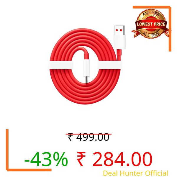QQLIKE Original 30 watt Type C Cable Compatible With Oneplus Nord CE 5G| Nord| 7| 7T| 7 Pro| 7T Pro| 6T (Only Cable) BH_UY68 With Warranty