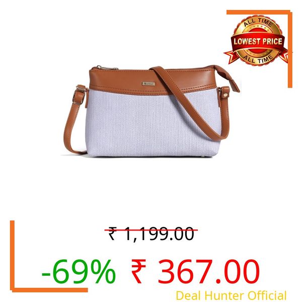 Surmai dual tone Latest Cross Body Sling Bag for Girls/Women (Purple)