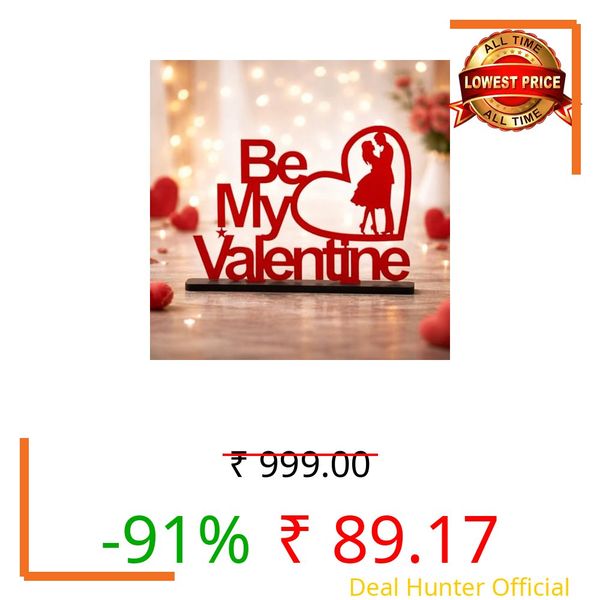 CraftVatika Valentine Gifts for Girlfriend Husband Women Wife Boyfriend Man, Valentine's Day Decoration Items, Wooden Home Decoration Items for Living Room, Return Gift for Women
