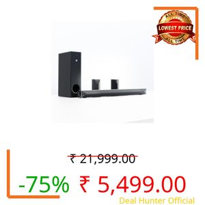 GOVO GoSurround 955 Pro |320W Sound bar, True 5.1 Channel Home Theatre, Mega subwoofer, HDMI, Opt, AUX, USB & Bluetooth, 3 Equalizer Modes, Stylish Remote & LED Display (Black)