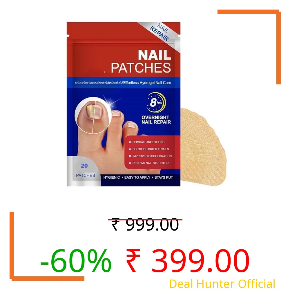 Advanced Fungal Nail Patch Treatment – Powerful Antifungal Solution | Targets Nail Fungus at the Root | Easy-to-Use Patch for Toenail & Fingernail | 20 Patches (40, FREE ALL)