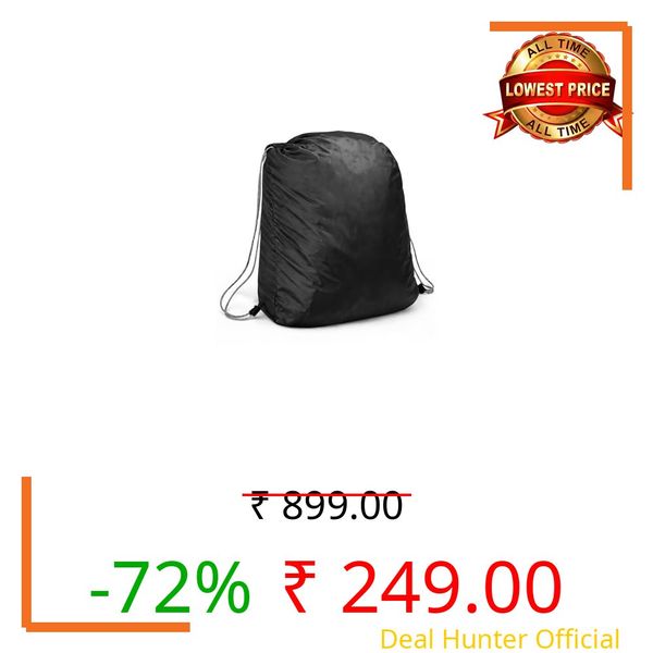 Aakhirix Waterproof Backpack Rain Cover 40L–50L | PU Coated Dust & Scratch Protection Cover for Trekking Bag & Backpack | Full Bag Cover 20x24 Inch | Black