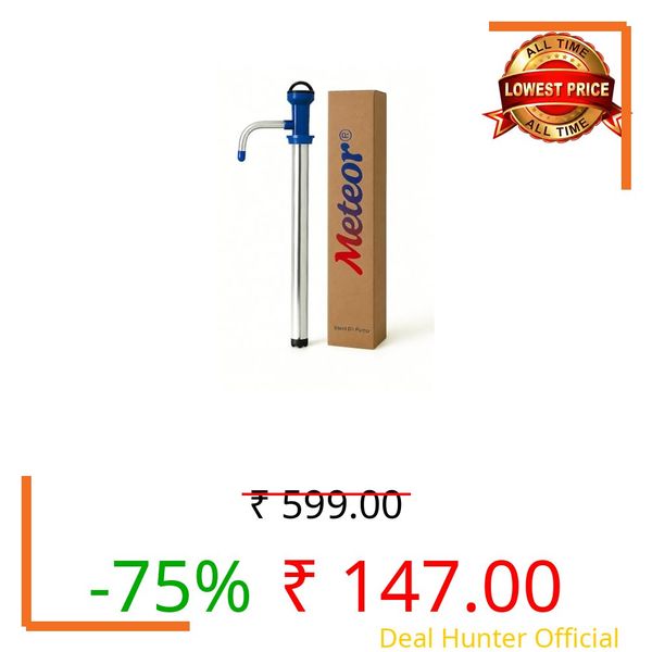 Stainless Steel Manual Hand Oil Pump for Kitchen Tin Cans Pumping Machine Automatic Bottle Fuel Transfer Oil Pump for Oil can 15 litres Steel Tin Oil Remover Pump Oil Dispenser Pump (1 PIece Pump)