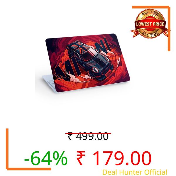 Inkykart Laptop Skin/Sticker/Cover Bubble-Free| Laminated| Removable| HD Quality Sticker for Laptops Upto 15.6 Inches Compatible with Hp/Dell/Acer/Lenovo/Asus etc.(DSGN-172)