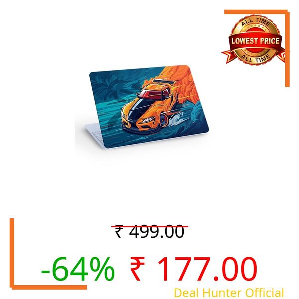 Inkykart Laptop Skin/Sticker/Cover Bubble-Free| Laminated| Removable| HD Quality Sticker for Laptops Upto 15.6 Inches Compatible with Hp/Dell/Acer/Lenovo/Asus etc.(DSGN-174)