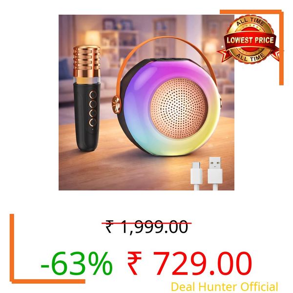 Toy Imagine Rechargeable Wireless Bluetooth Karaoke Mic with Speaker | Karaoke Mic for Singing, Speaker with Mic Wireless for Kids | Music Singing Toy for Girls Boys Birthday Gift