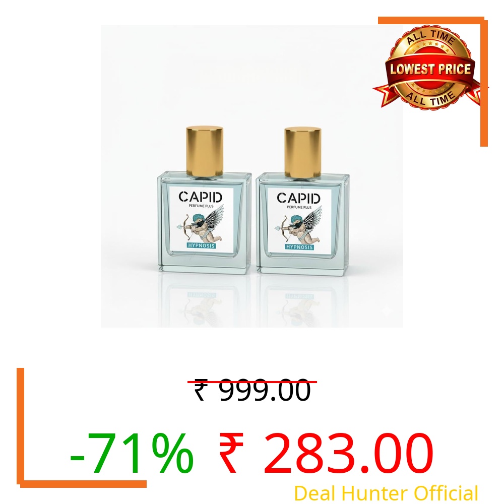 Original Capids Hypnosis Perfume for Men & Women, 2x50ml | Pack of 2 | Long Lasting Unisex Cologne with Unique Sensual Fragrance | Premium Eau De Cologne for Daily Use