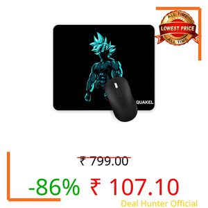 QUAKEL Printed Anti-Slip Rubber Base Mouse Control Pad Computer Goku Ball Z Anime Printed Mouse Mat Anti-Slip Rubber Mousepad (Pack-1) for Laptop, MacBook Pro, Gaming (9 inch x 7 inch)