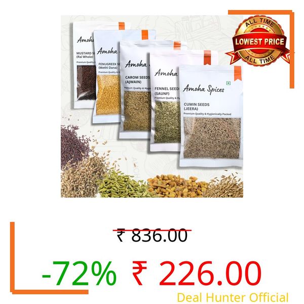 Everyday Masala Kit (Ajwain Jeera Saunf Methi Dana Rai)