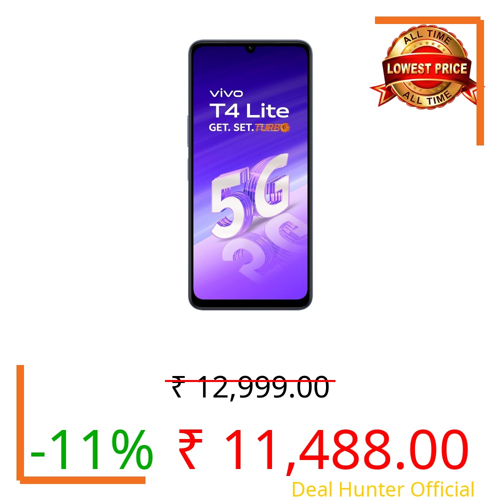 vivo T4 Lite 5G Charger in The Box Prism Blue 64 GB 4 GB RAM