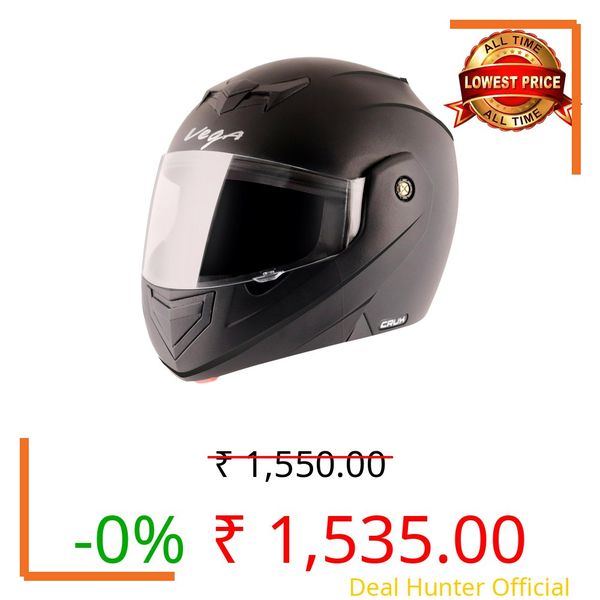 Vega Cruxx Single Visor Design- Black, M