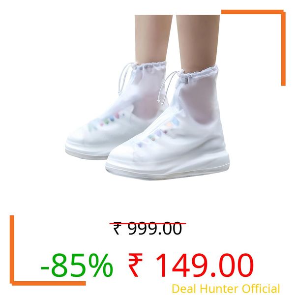 Vepvopz Rain Boots Shoe Covers Waterproof for Men & Women – Non-Slip Reusable Overshoes with Zipper, Shoe Protectors for Hiking, Climbing, Camping, Cycling & Rainy Days (2XL)