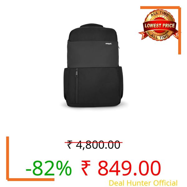 snippX. 24L Laptop Backpack for Men & Women | Water Resistant Office College Travel Backpack for Daily Use | 17.5 Inch Padded Laptop Sleeve | Utility Pockets with Quick Access (Onyx Wanderer)
