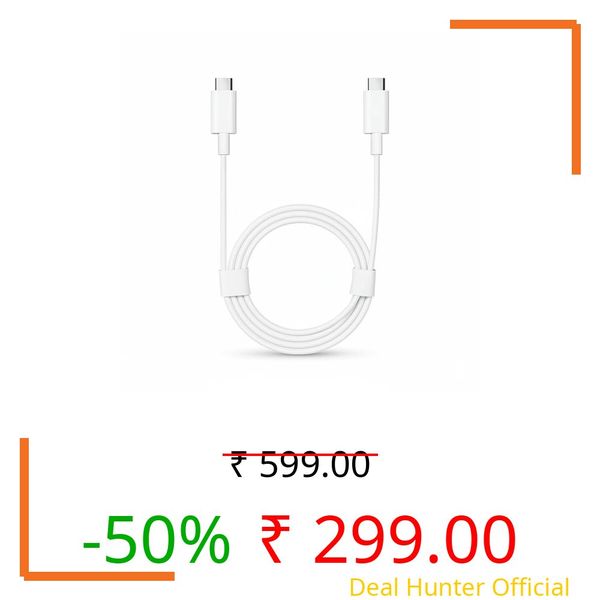 MORT 45W Type C to Type C Cable White | USB-C PD Quick Charge & Data Transfer | Compatible for Google Pixel 8 Pro 8 7 Pro 6A 5 Chromebook Laptop & USB-C Devices | Original Fast Charging